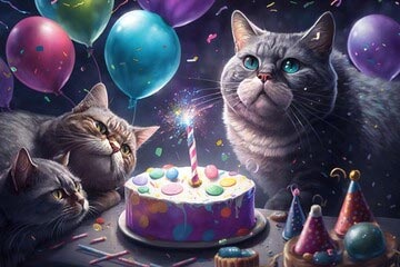 Cat Birthday Messages